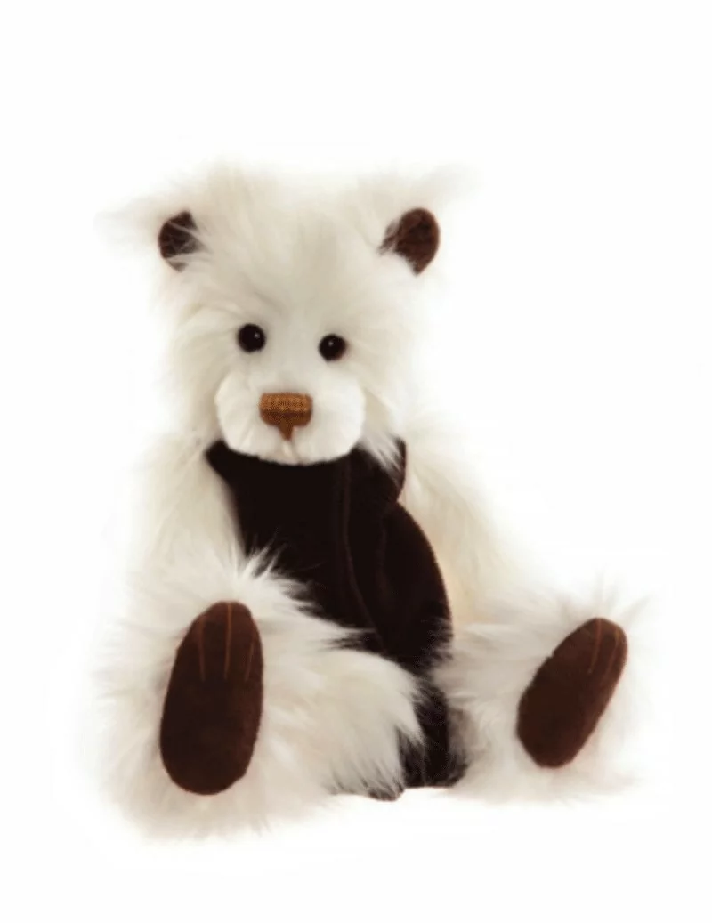 Jules l'ours en peluche blanc de la marque Charlie Bears de 46 cm - 