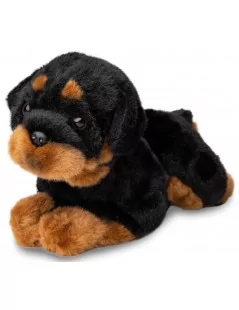 Peluche Rottweiler, couché - 30 cm -