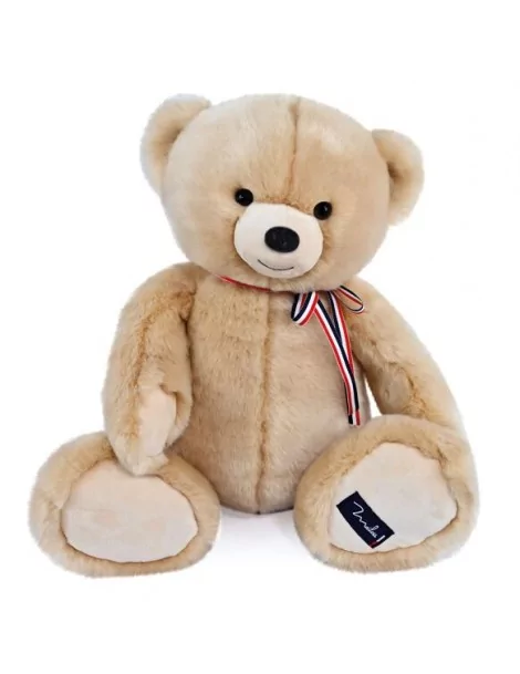 Peluche l'Ours Gaby beige 50 cm Fabrication Française - 