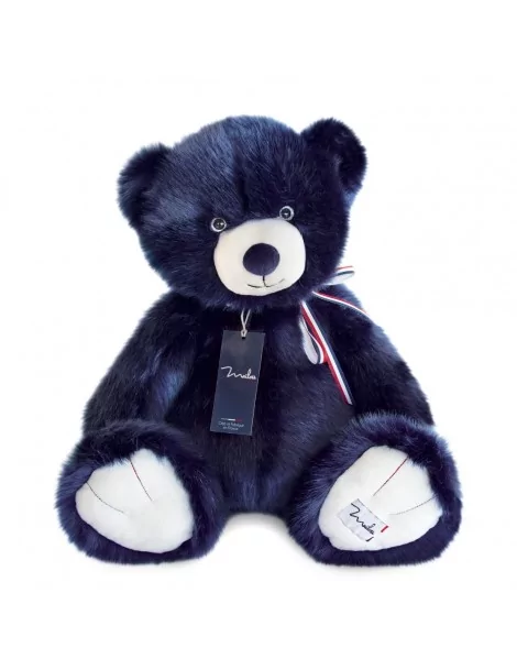 Peluche Ourson Marine 50 cm Fabriqué en France - 