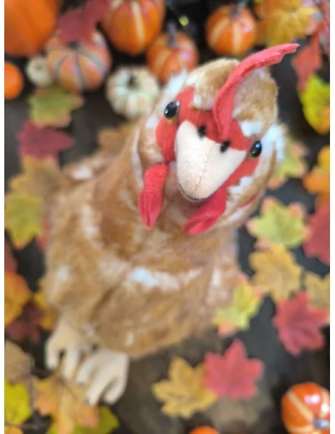 Poule marron - 37 cm - 