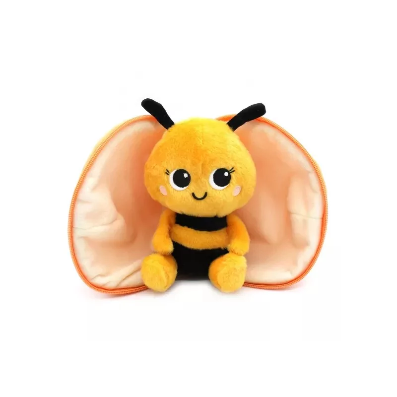 FLIPETZ - Peluche Buzzet l'Abeille / Mandarine 20 cm -
