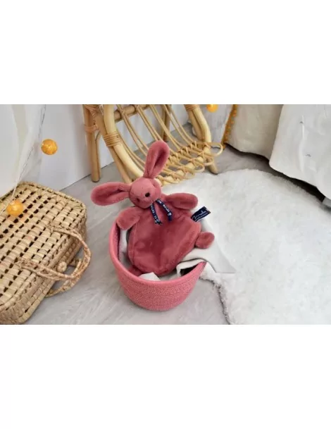 Lapin DORLOTIN - Doudou - Bois de rose - 