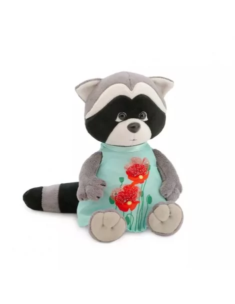 Peluche raton laveur Daisy collection Life Coquelicots 18 cm - 