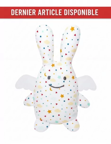 Trousselier Ange Lapin Etoiles avec Hochet 18 cm -