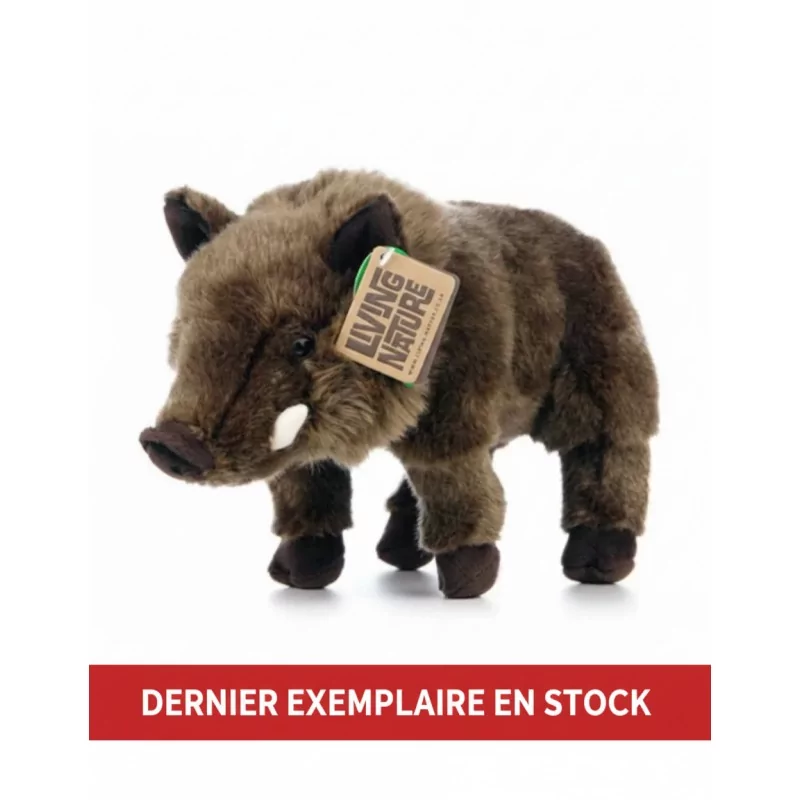 Peluche Sanglier 30 cm- Peluche Living Nature - 