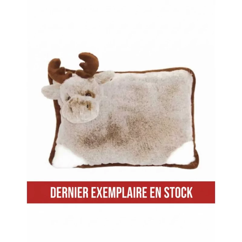 Coussin renne 35 cm lavable en machine haute qualité - 