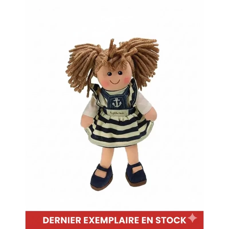 Poupée de Chiffon Marine 25 cm - Les Petites Maries | Thème Océan & Marin - 