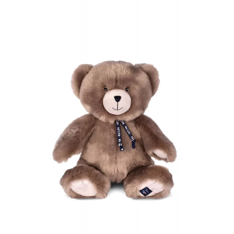 Nounours Mailou couleur taupe 35 cm Fabrication Française - 