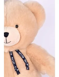 Peluche Ours champagne 35 cm Fabrication Française - 