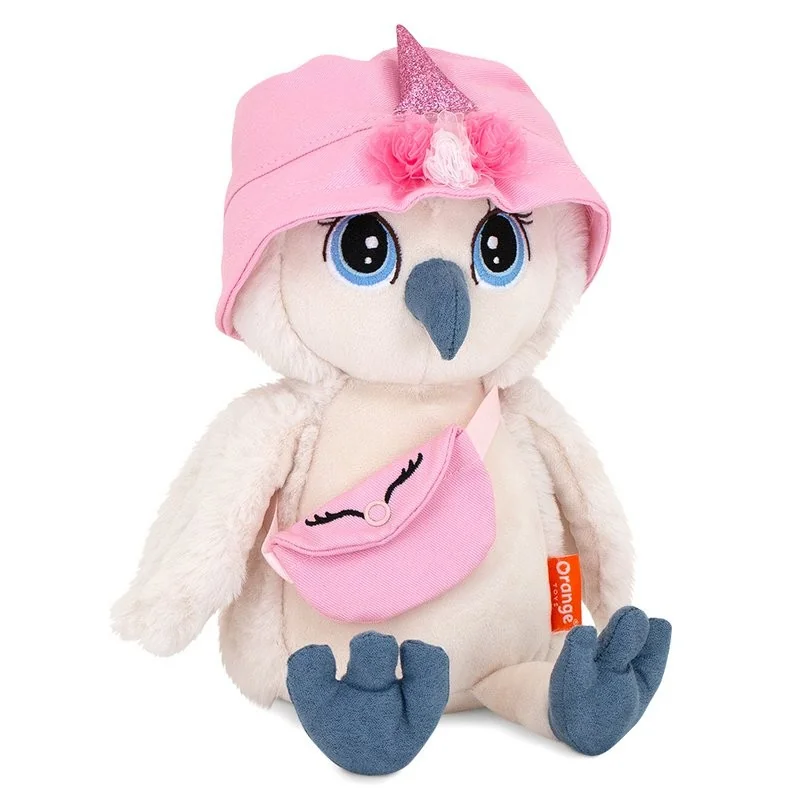 Peluche chouette Lisa mignonne 25 cm Orange Toys - 