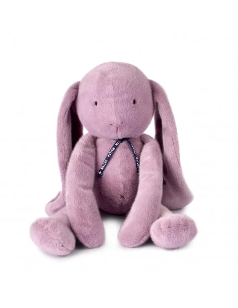 Gros Lapin Méloé Parme Guimauve - 56 cm Made in France - 
