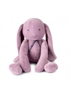 Gros Lapin Méloé Parme Guimauve - 56 cm Made in France - 